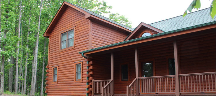 Log Home Staining in Rosewood, Ohio