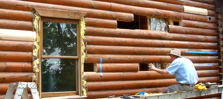 Log Home Repair Mechanicsburg, Ohio