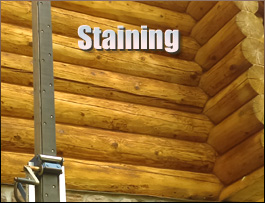  Champaign County, Ohio Log Home Staining